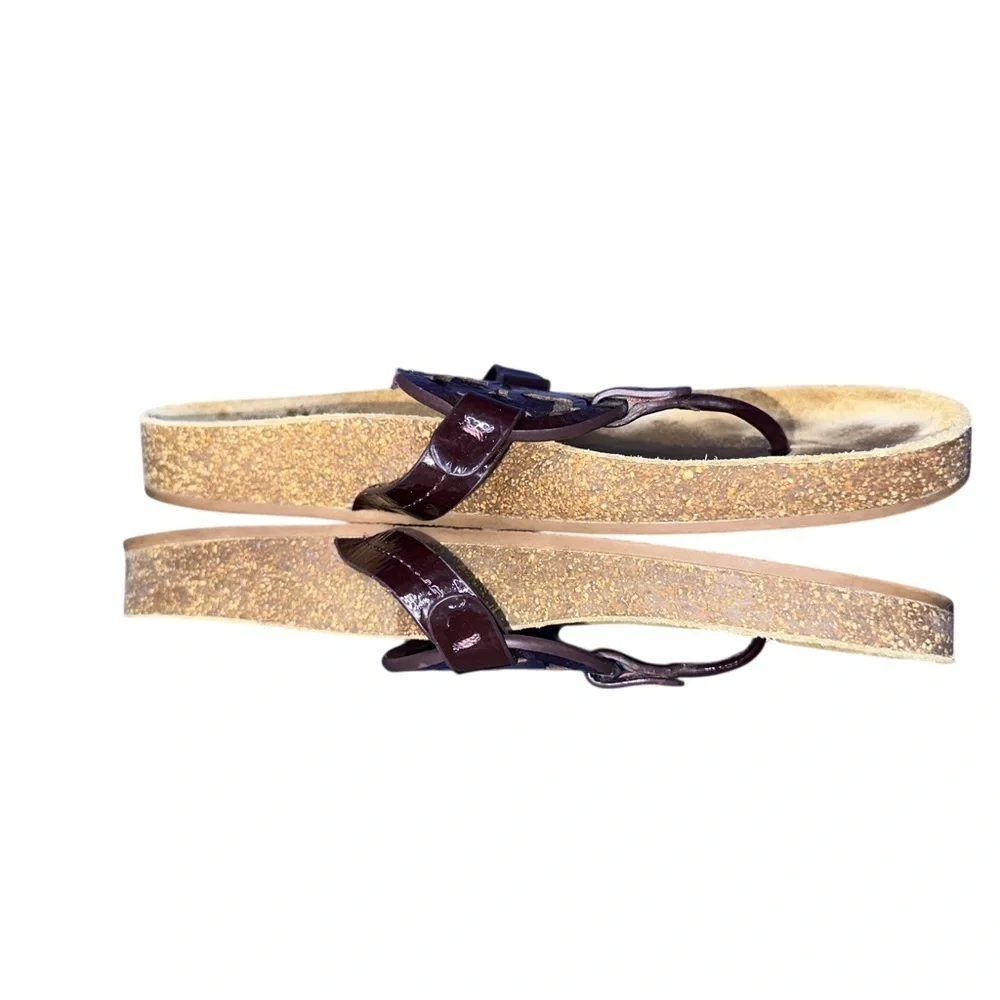 Tory Burch Dark Brown Thong Sandals 38